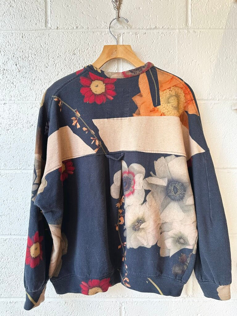 Anntian 100% organic cotton x-flower bouquet sweatshirt