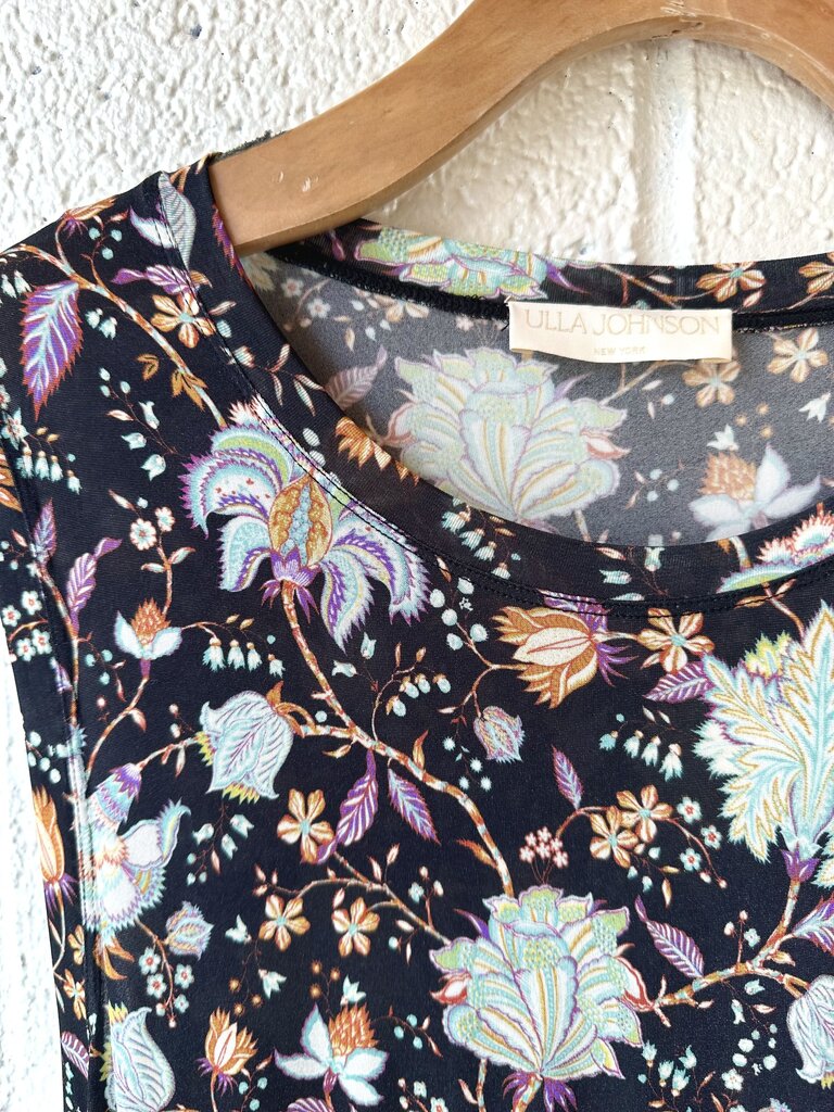 Ulla Johnson 'Clea' Floral Sleeveless Midi Dress