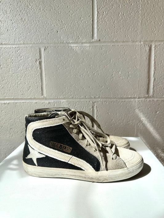 Golden Goose 'Slide' Glitter High Top Sneakers