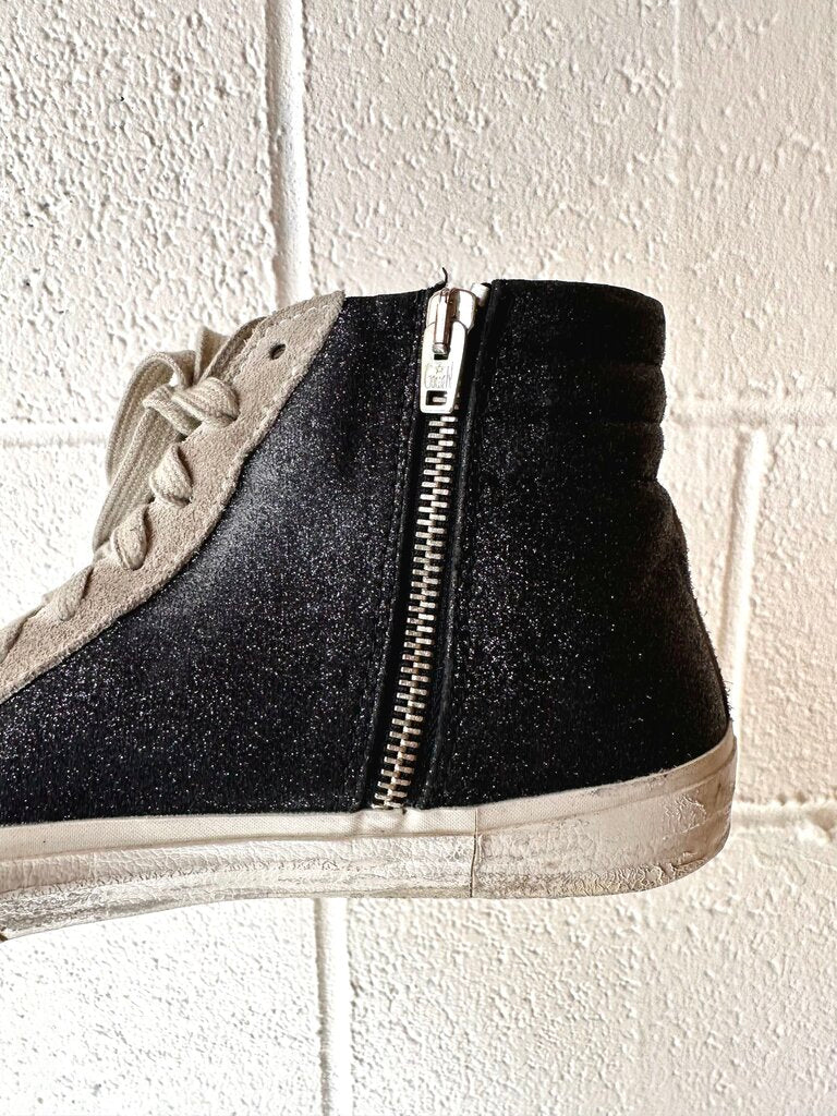 Golden Goose 'Slide' Glitter High Top Sneakers