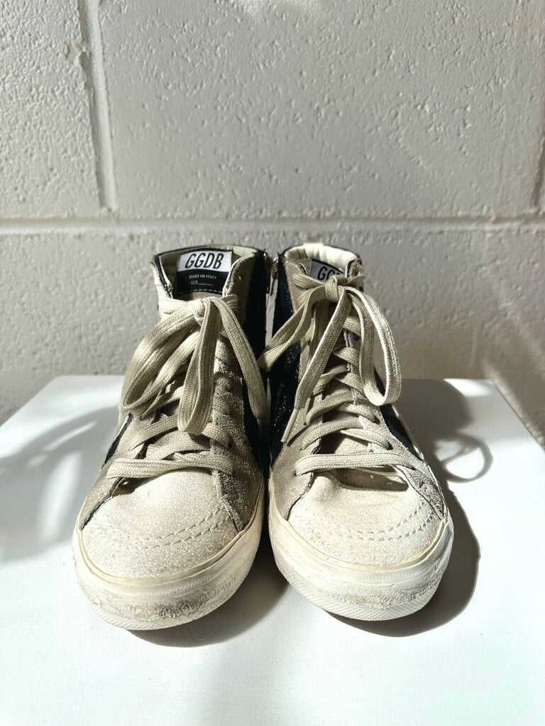 Golden Goose 'Slide' Glitter High Top Sneakers