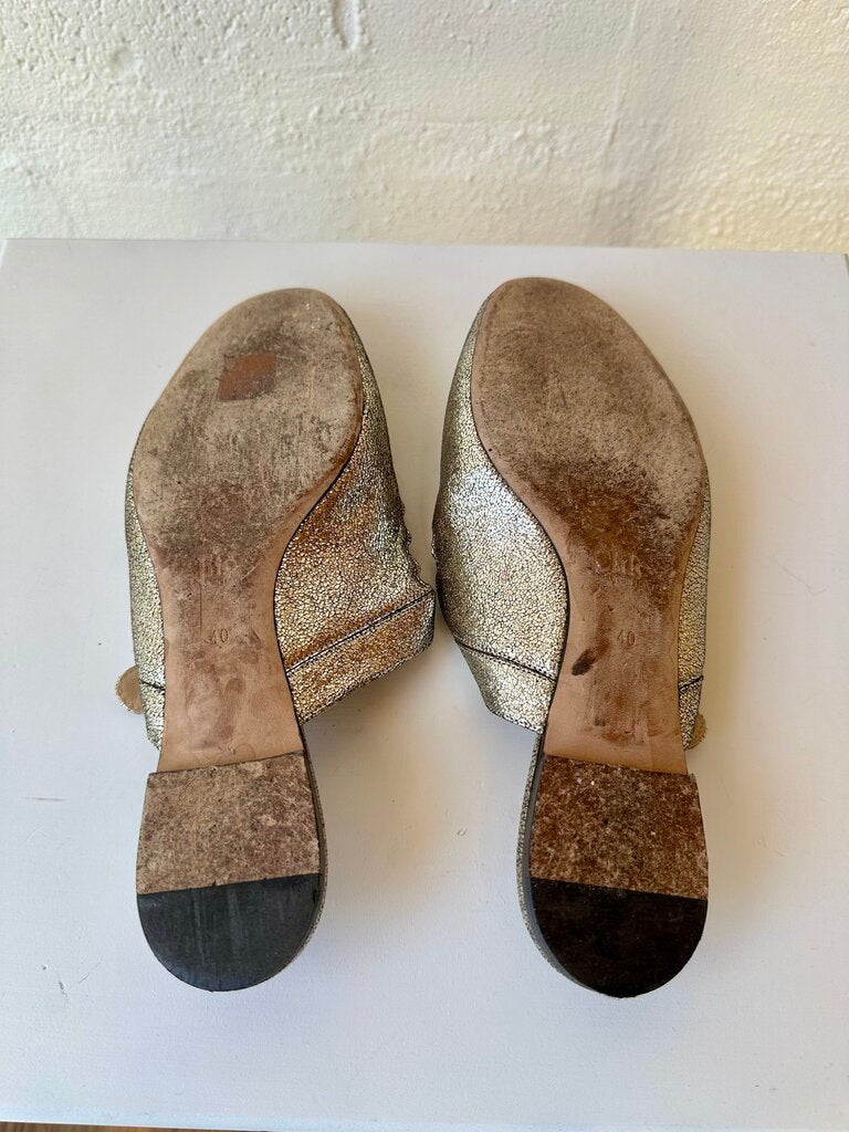 Chloe 'Lauren' Scalloped Mules (AS IS)