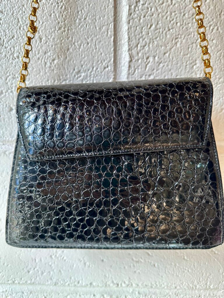 Salvatore Ferragamo Leather Chain Bag (AS FOUND)