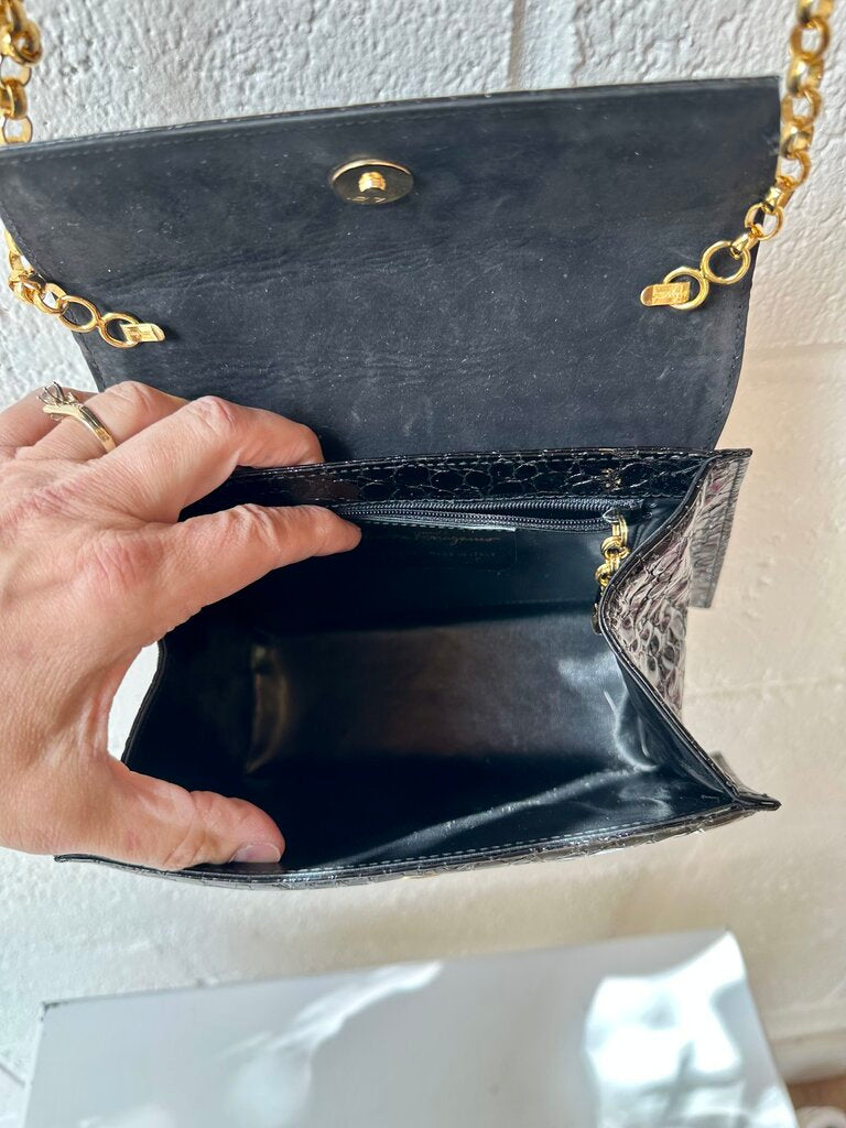 Salvatore Ferragamo Leather Chain Bag (AS FOUND)