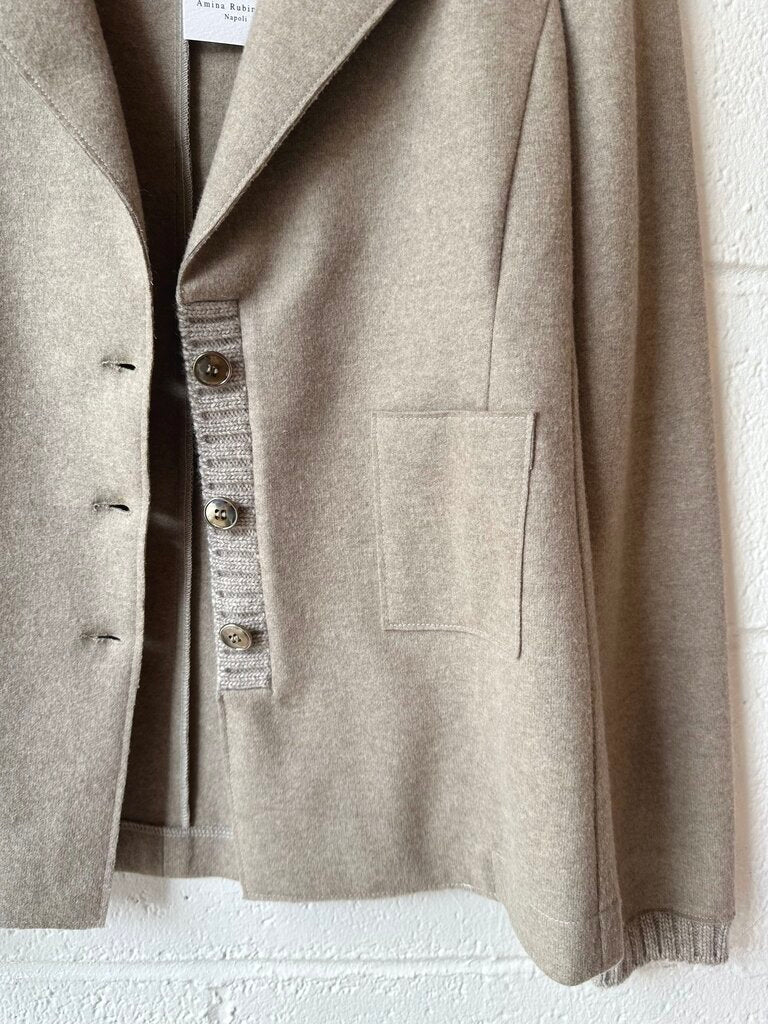 NEW Amina Rubinacci Wool / Cashmere Knit Jacket