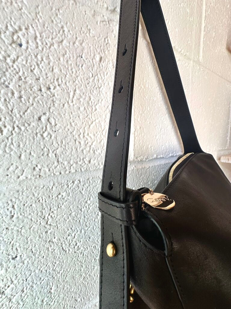 Clare V. NEW "Fluerine' Leather Shoulder Bag