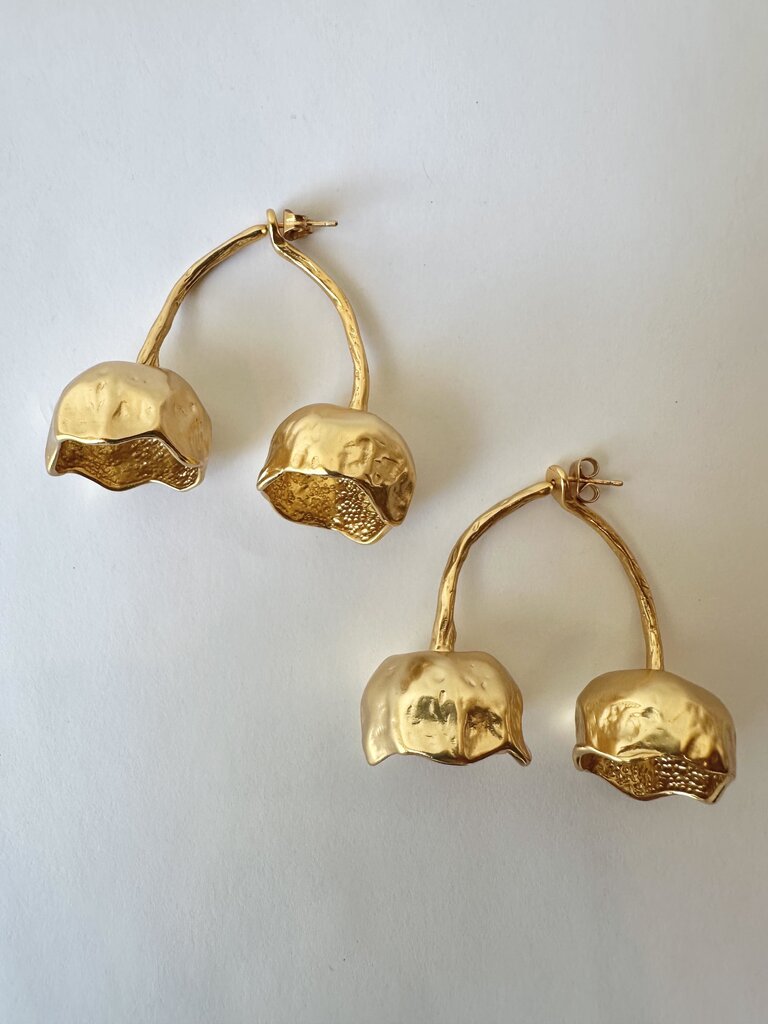 Cezeras 'El Fruto Collection' 18k Gold Plated Earrings