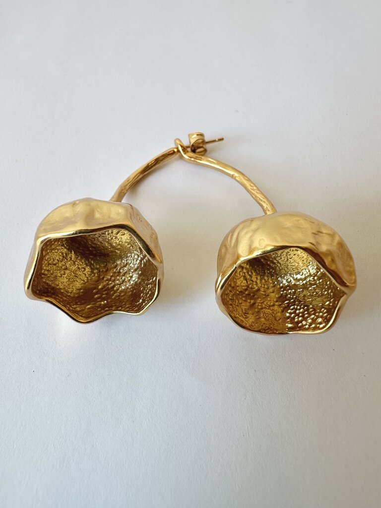 Cezeras 'El Fruto Collection' 18k Gold Plated Earrings