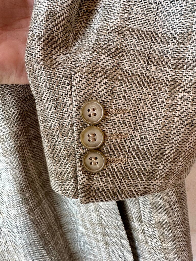Yves Saint Laurent Plaid Tweed Blazer Jacket (AS FOUND)
