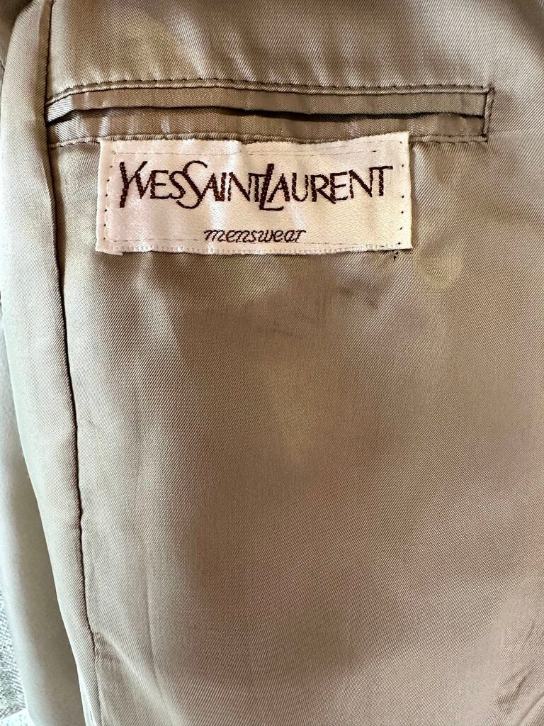 Yves Saint Laurent Plaid Tweed Blazer Jacket (AS FOUND)