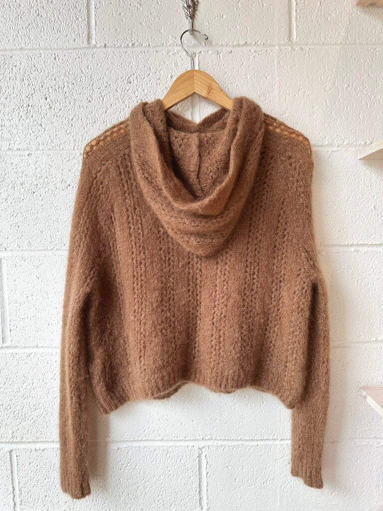 Sezane 'Theodore' Kid Mohair Blend Hooded Sweater