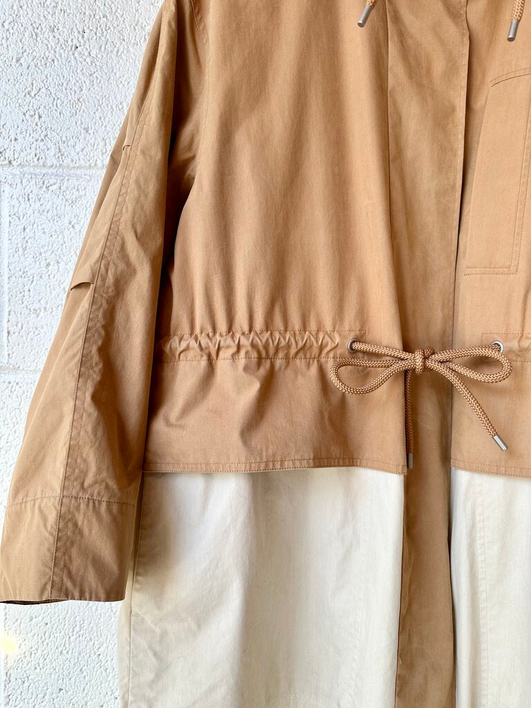 COS Cotton Blend Colorblock Hooded Jacket (AS IS)