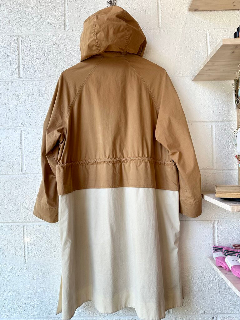 COS Cotton Blend Colorblock Hooded Jacket (AS IS)