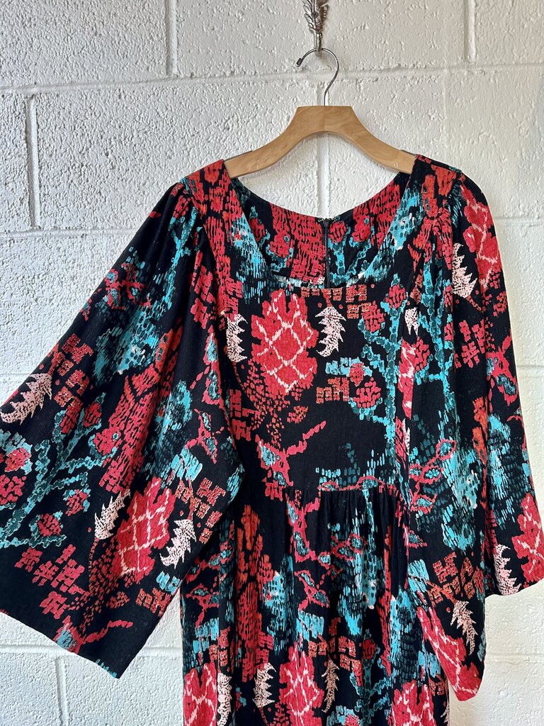 Bel Kazan 100% Cotton Long Sleeve Maxi Dress