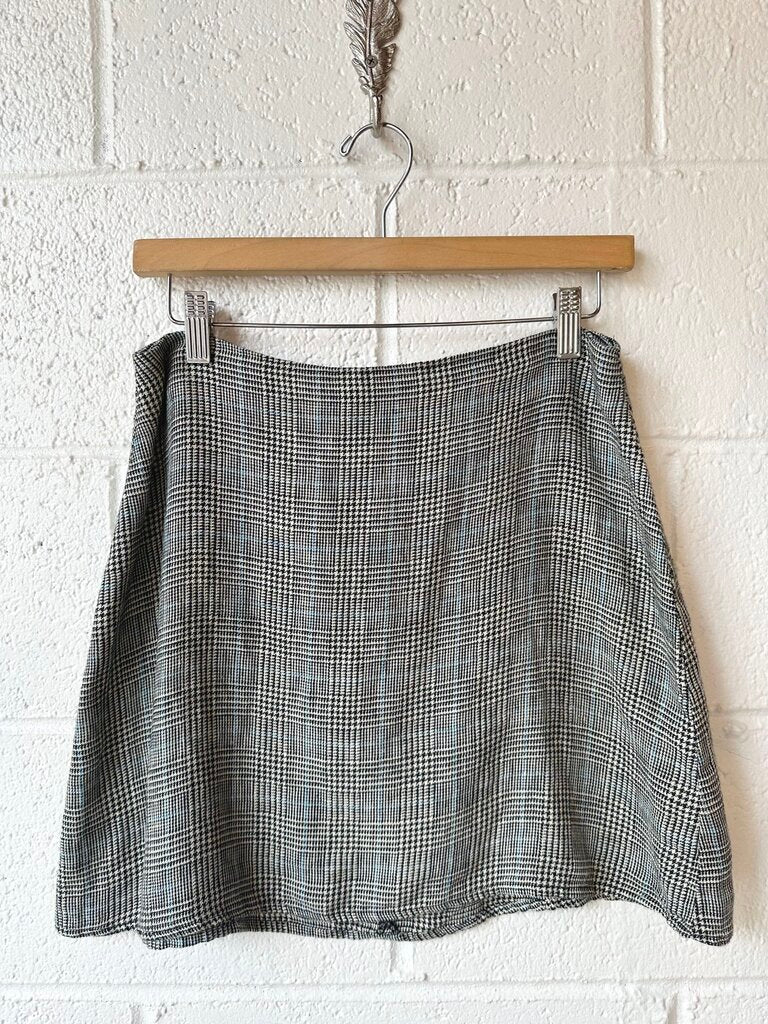 Reformation Houndstooth Mini Skirt
