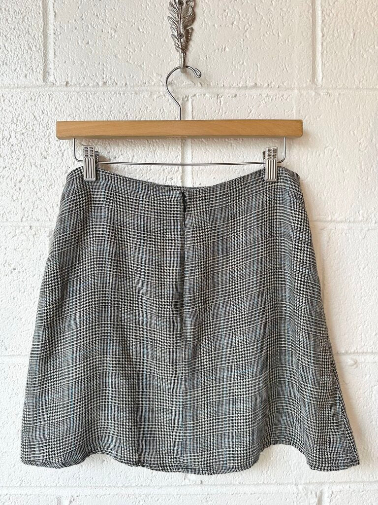 Reformation Houndstooth Mini Skirt