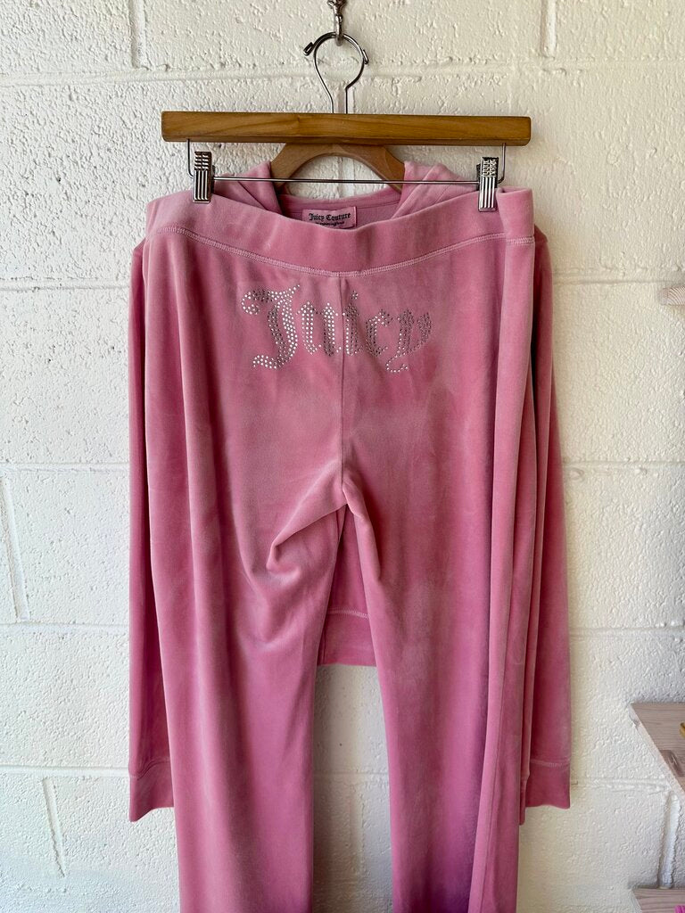 Juicy Couture Rhinestone Velour Tracksuit SET