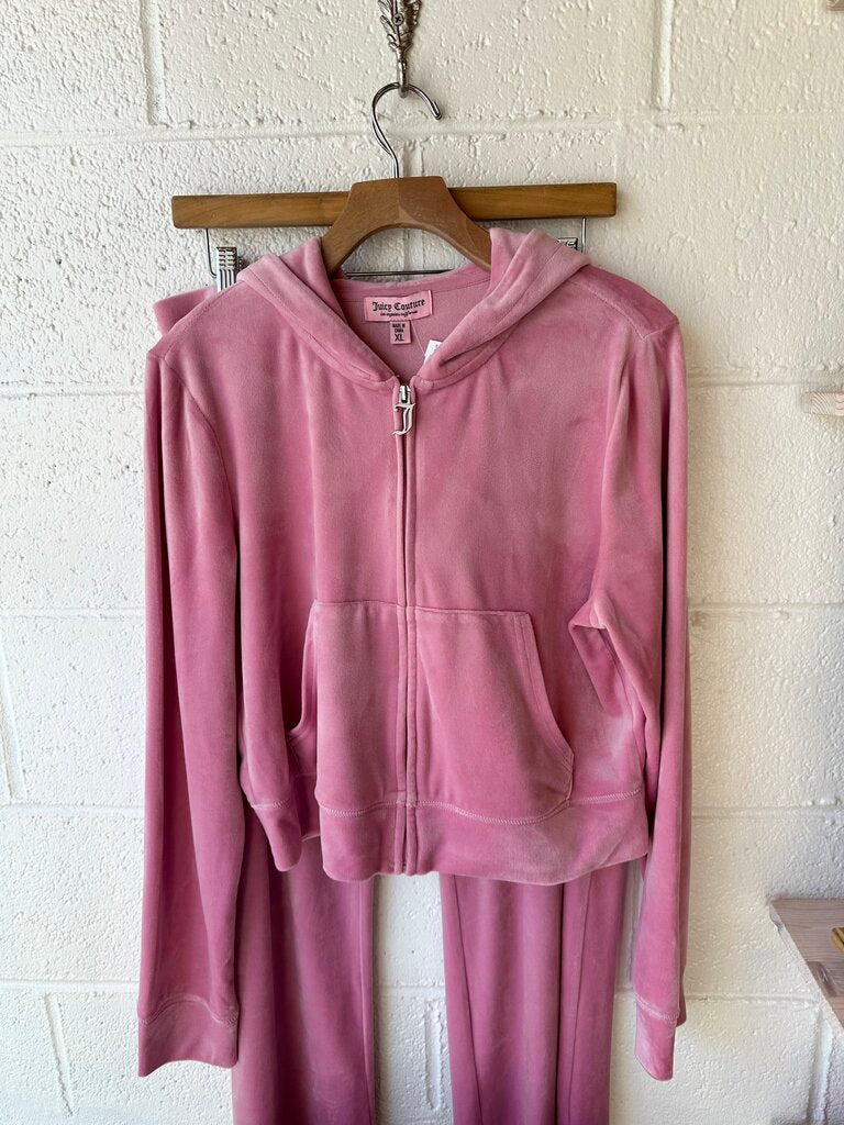 Juicy Couture Rhinestone Velour Tracksuit SET