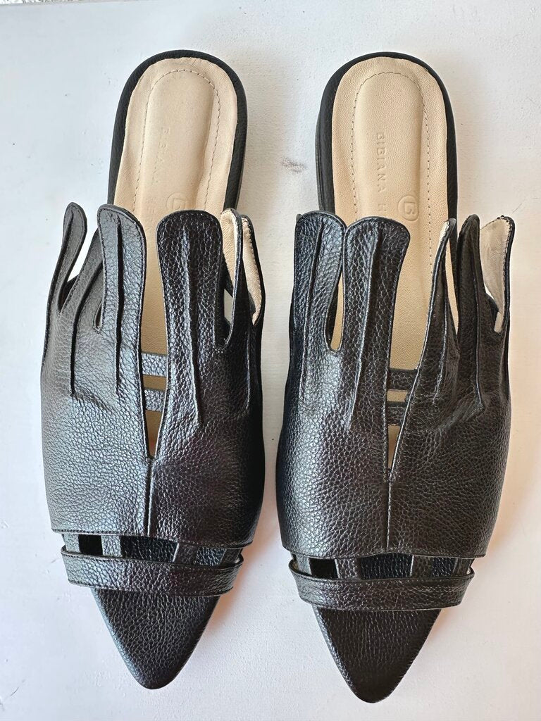 Bibiana Hernandez 'Gaudi' Leather Open Toe Mules