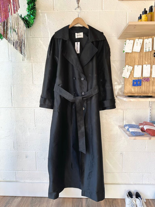 NEW Baacal 'Delia' Dupioni Oversized Trench Coat