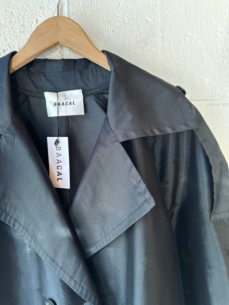 NEW Baacal 'Delia' Dupioni Oversized Trench Coat