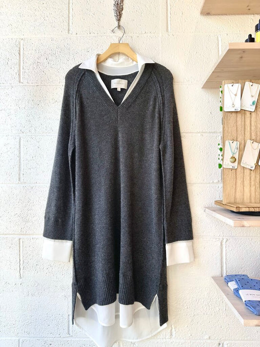 Brochu Walker 'The Looker' Wool / Cashmere Layered Sweater Dress