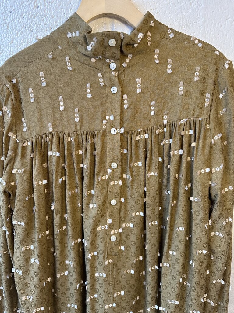 Rachel Comey Mock-Neck Long-Sleeve Blouse